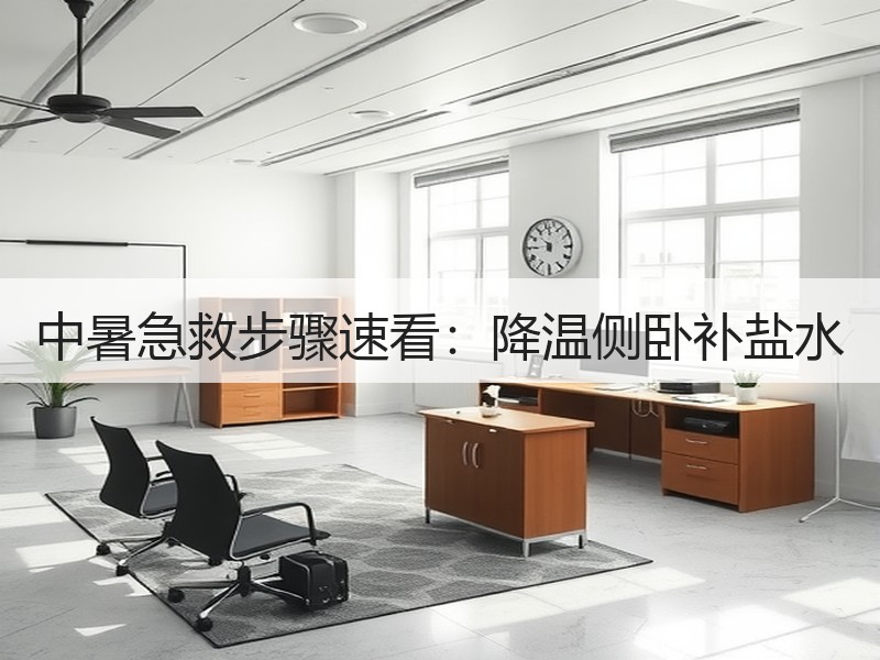 中暑急救步骤速看：降温侧卧补盐水