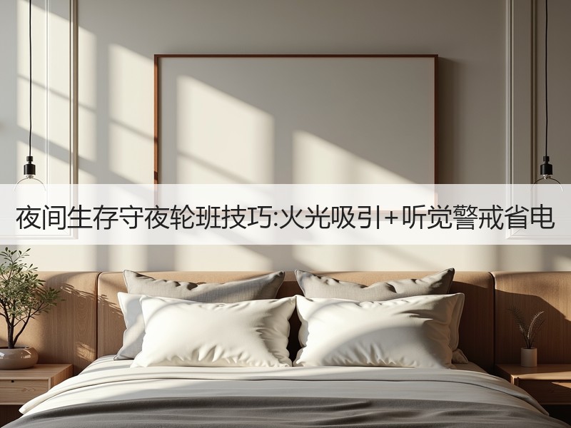 夜间生存守夜轮班技巧:火光吸引+听觉警戒省电