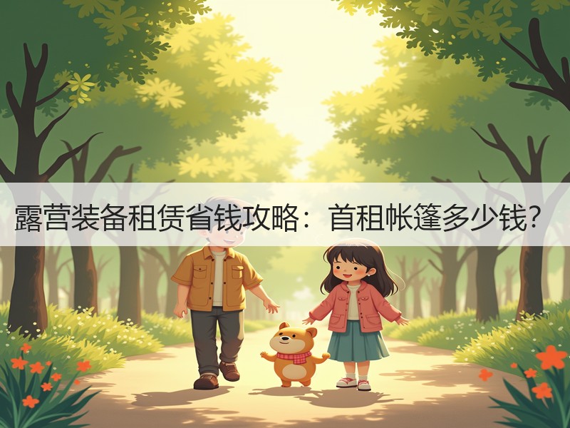 露营装备租赁省钱攻略：首租帐篷多少钱？