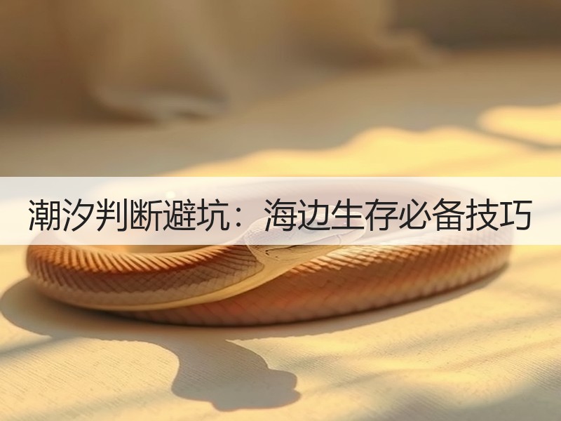 潮汐判断避坑：海边生存必备技巧