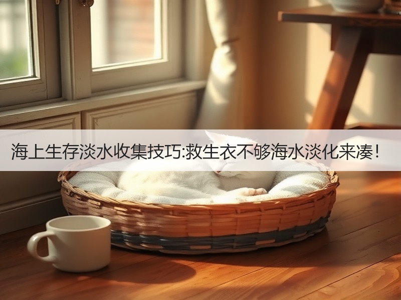 海上生存淡水收集技巧:救生衣不够海水淡化来凑！