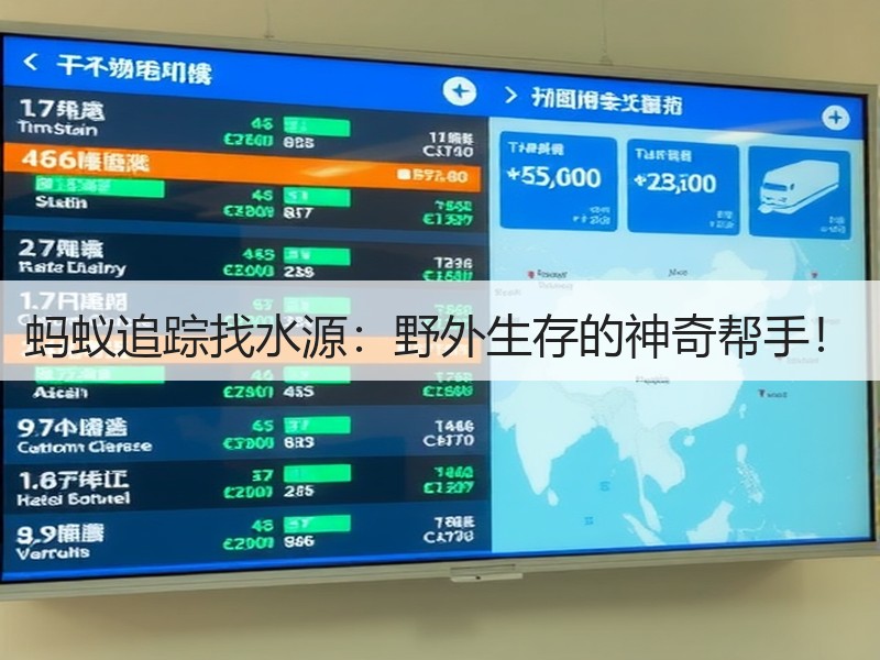 蚂蚁追踪找水源：野外生存的神奇帮手！