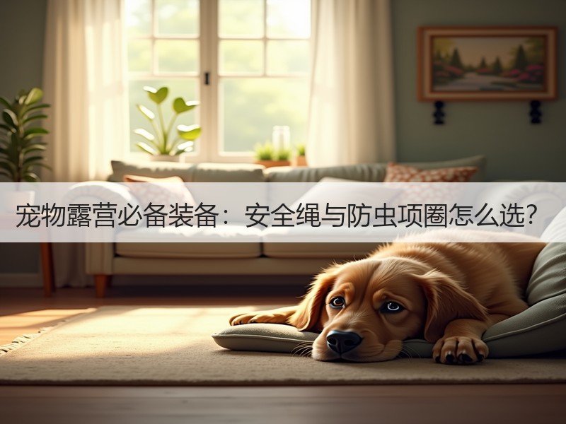 宠物露营必备装备：安全绳与防虫项圈怎么选